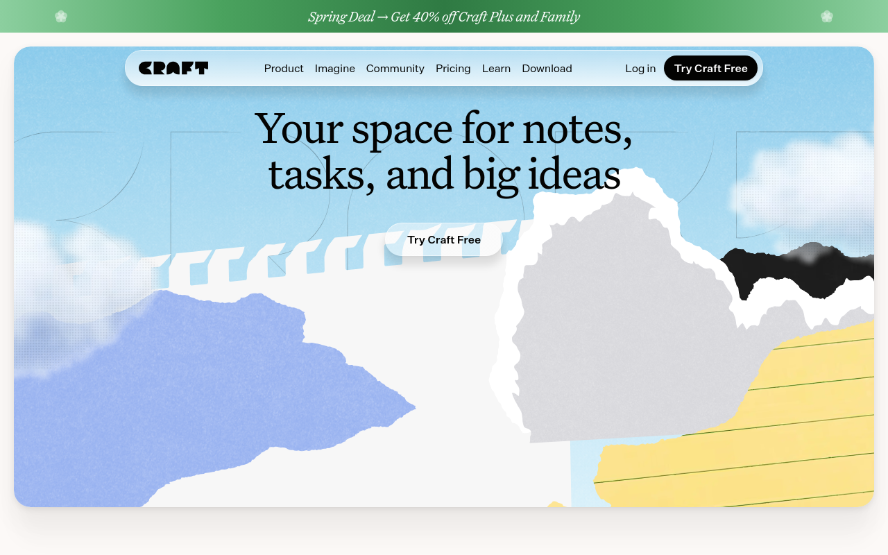 Screenshot of craft.do