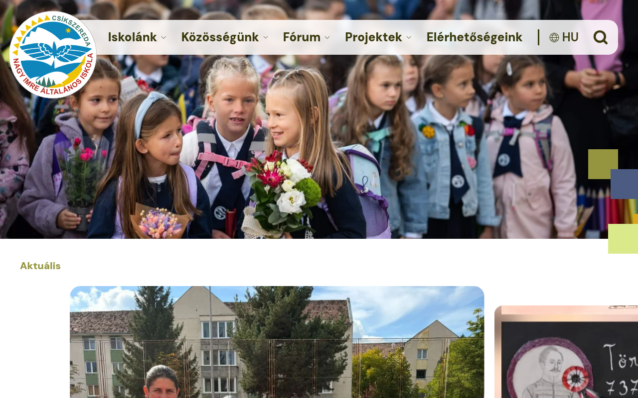 Screenshot of nagyimreiskola.ro
